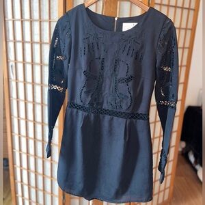 Elegant Black Lace Dress